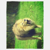 Lion Fleece Deken (Voorkant)