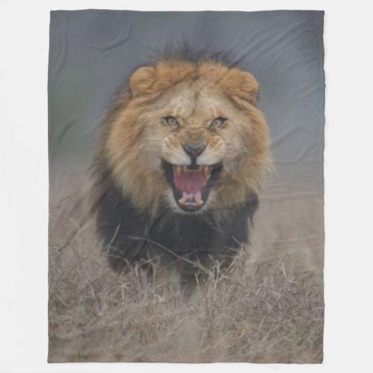 LION FLEECE DEKEN (Voorkant)