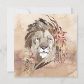 Lion Floral Kaart (Voorkant)