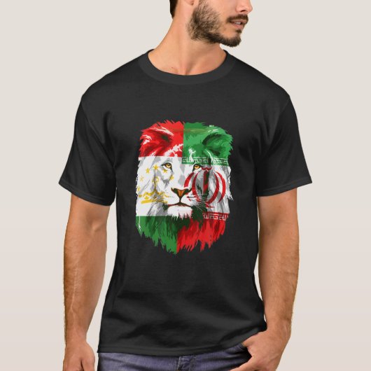 Lion Free Afghanistan Flag T-shirt (Voorkant)