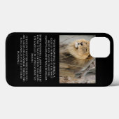 Lion Gazelle Running Quote Cell Phone iPhone Case (Achterkant (horizontaal))