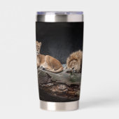 Lion Geïsoleerde Drinkbeker (Voorkant)