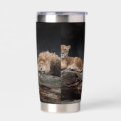 Lion Geïsoleerde Drinkbeker (Links)