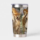 Lion Geïsoleerde Drinkbeker (Rechts)