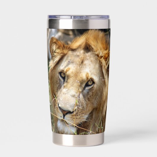 Lion Geïsoleerde Drinkbeker (Achterkant)