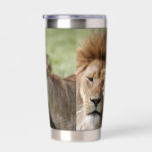 Lion Geïsoleerde Drinkbeker (Rechts)