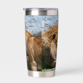 Lion Geïsoleerde Drinkbeker (Rechts)