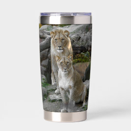 Lion Geïsoleerde Drinkbeker