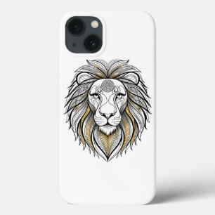 Lion géométrique Mandala Lion King coque iphone