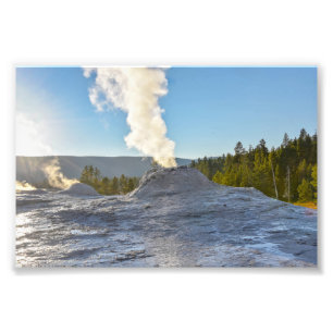 Lion Geyser, Yellowstone National Park, Wyoming Foto Afdruk