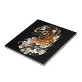 Lion Gift | Hoger Tattoo Cool Brave Tegeltje (Zijkant)