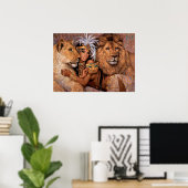 Lion Goddess Poster Egyptian Princess (Thuiskantoor)