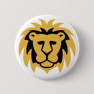 Lion Gold Ronde Button 5,7 Cm