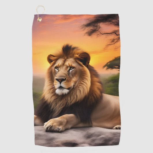 Lion Golfhanddoek (Voorkant)