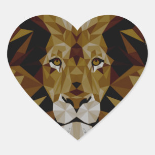 Lion Hart Sticker