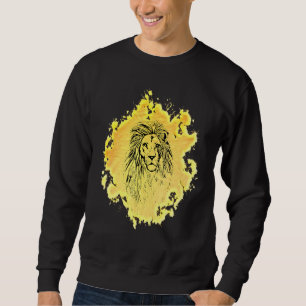 Lion Head Africa Big Cat Mane Colorful Lions Trui