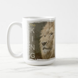 Lion Head Animal King Elegant Trendy Sjabloon Koffiemok