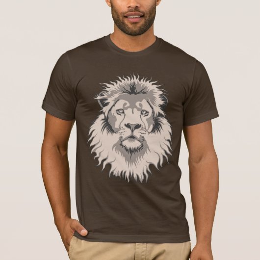 Lion Head Bella Canvas T-shirt (Voorkant)
