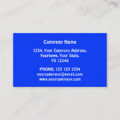 Lion Head bleu carte de visite bleu (Dos)