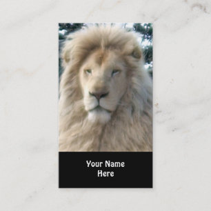 Lion Head carte de visite noir