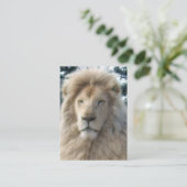 Lion Head carte de visite noir chubby (Debout devant)