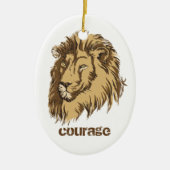 Lion head custom Courage custom ornament (Voorkant)