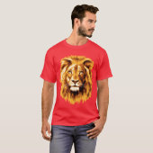 Lion-Head-Face Basic Dark Tshirt (Voorkant volledig)