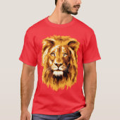 Lion-Head-Face Basic Dark Tshirt (Voorkant)
