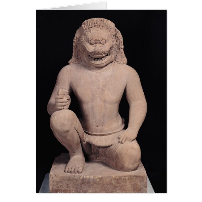 Lion-head guardian, Banteay Srei Style, c.967 (Voorkant)