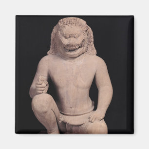 Lion-head guardian, Banteay Srei Style, c.967 Magneet