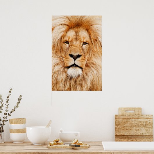 Lion Head Poster (Keuken)