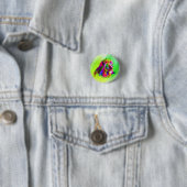 Lion Head Prismatic Pop Art Design-62502 Ronde Button 3,2 Cm (In situ)