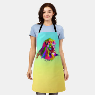 Lion Head Prismatic Pop Art Design-62502 Schort