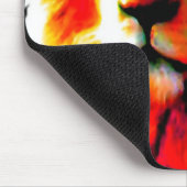 Lion Head Red mousepad Muismat (Hoek)