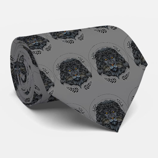 Lion Head Stropdas (Opgerold)