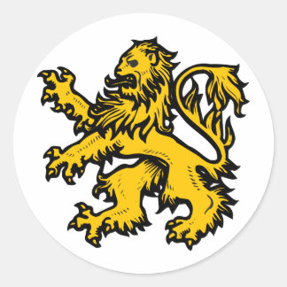 Lion Heart Ronde Sticker