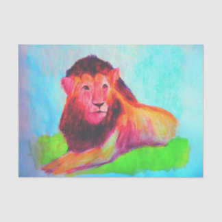 Lion Heart - Wild Animal Big Cat Art Tekening Tissuepapier