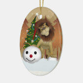 Lion Holiday Ornament - kerstboomversiering (Links)