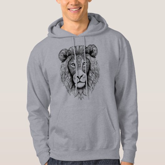 Lion hoodie voor mannen (Voorkant)