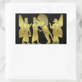 Lion Hunt Rechthoekige Sticker (Tas)