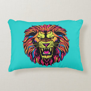 Lion imprimé Coussin Accent
