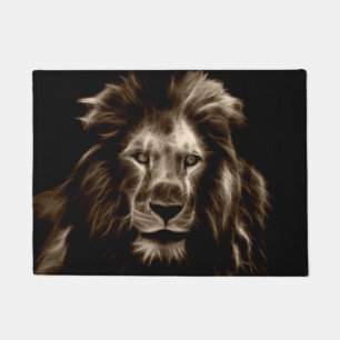 Lion in Sepia Deurmat
