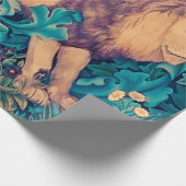 Lion in The Forest, William Morris Cadeaupapier (Hoek)