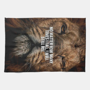 Lion Inspiration - Herfst en Rise - Motivatie Theedoek