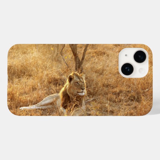 Lion iPhone 14 Case (Achterkant (horizontaal))