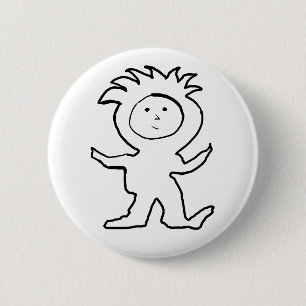 Lion Jammies-Kind Ronde Button 5,7 Cm