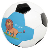 Lion joyeux avec dessin animé de papillon (3/4)