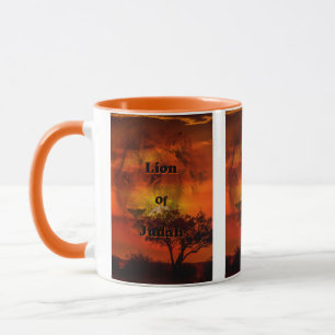 Lion Judah Bible Quote Mok van twee toonaangevende