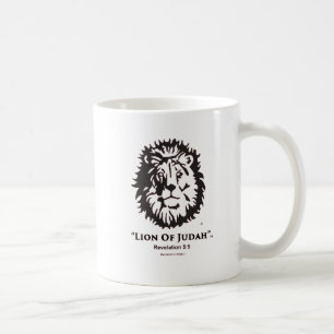 "Lion Judah" Coffee Mok met zwarte logo