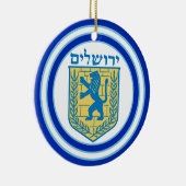 Lion Judah Emblem Jerusalem Hebrew Keramisch Ornament (Rechts)